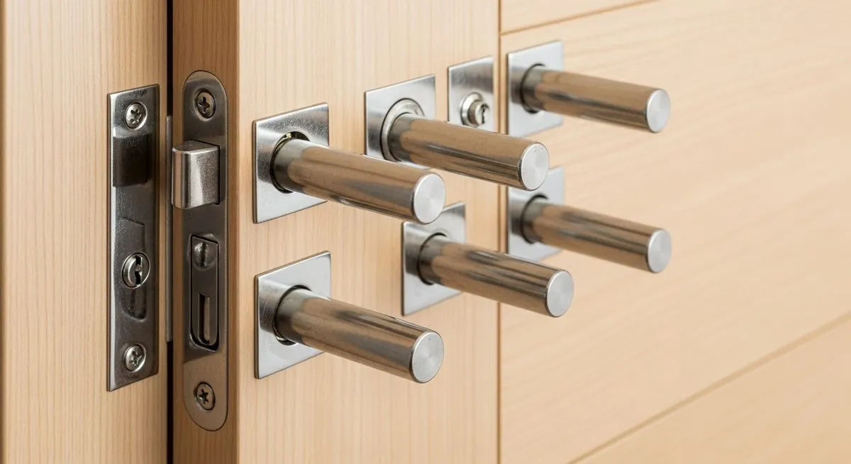 Serrurier Vendée — système de verrouillage multipoints installé sur une porte